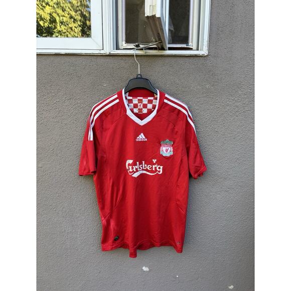 Vintage Liverpool FC Adidas 2008/09 Home Soccer Jersey Size Large - Picture 2 of 14